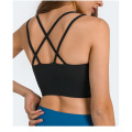 Vadderad Strappy Workout Gym Bras Top