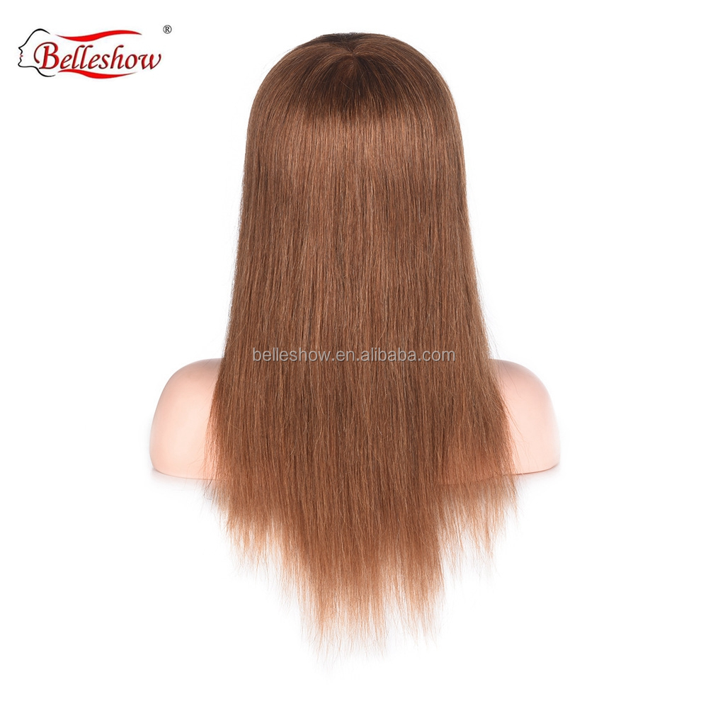 Hot sell wholesale 100% human hair natural  cuticle aligned human hair wig model cheap nature color  wig modle