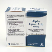 Suministro de fábrica de GMP para cápsulas antiácidas de ácido alfa-lipoico
