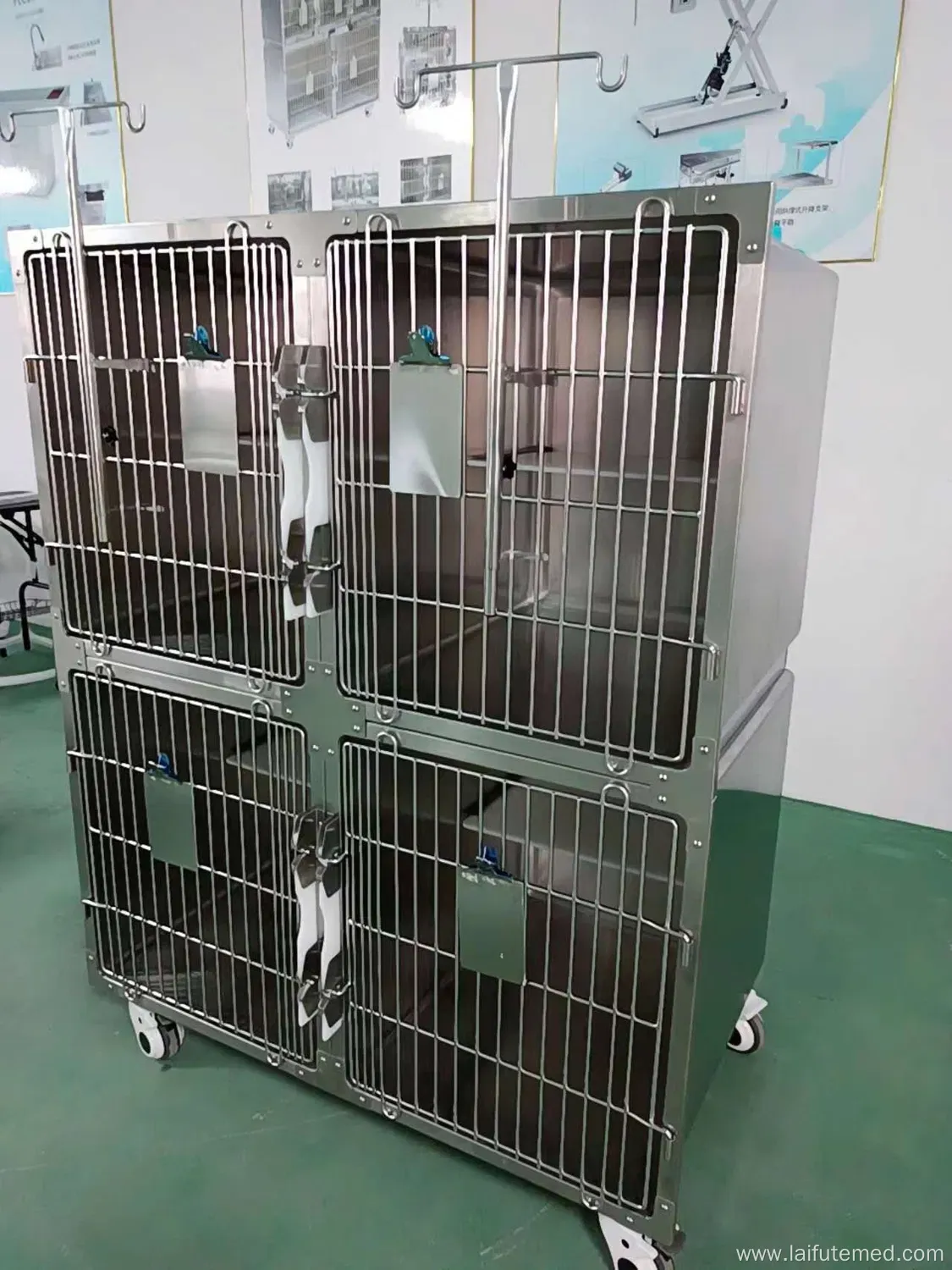 Stainless Steel ICU Oxygen Dog Cage for Veterinary Use