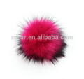 boule de fausse fourrure de haute qualité faux pompon de boule de fourrure de raton laveur