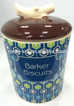 Fashion ceramic cat food container