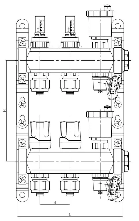 Stainless Steel Flowmeter Manifolds