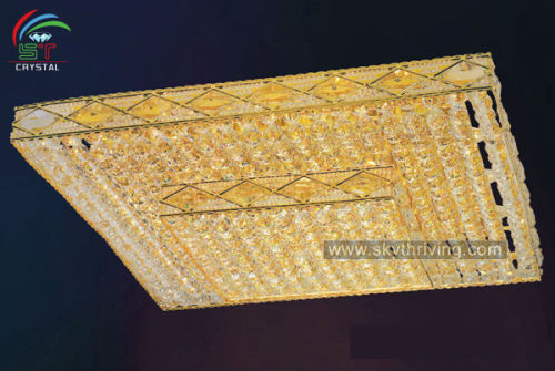 square crystal ceiling decoration lighting