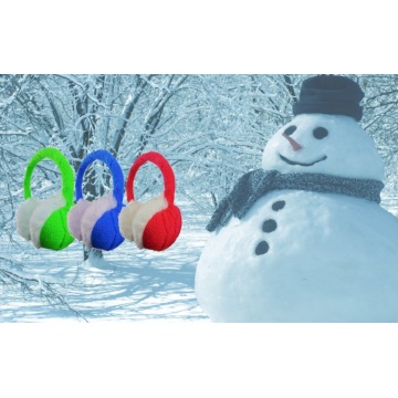 Knitted Warm Headset Earmuff Style Headphones