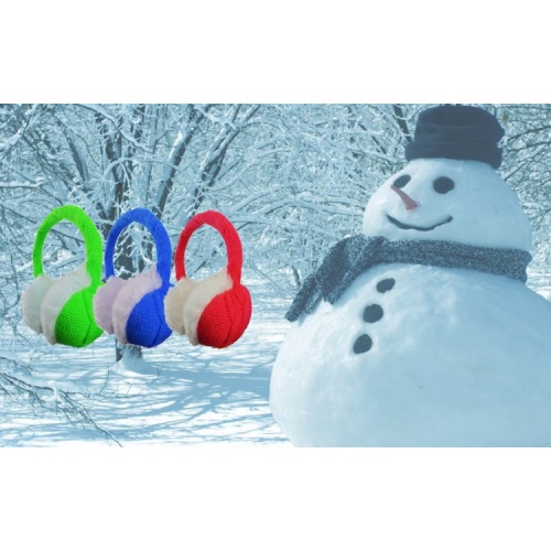 Knitted Warm Headset Earmuff Style Headphones