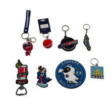 Customizable PVC Key Chain and Keyring in Metal Plastic Alloy Material