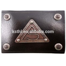 Jeans Branded Leather Patch with Custom Metal Logo Label