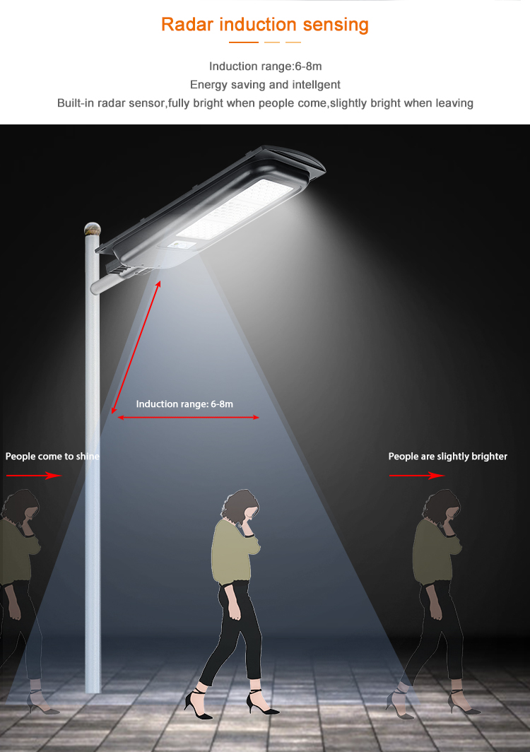 KCD good quality waterproof ip65 outdoor led solar street light price list