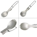 Spork Titanium Folding Spork and Spoon for Hiking