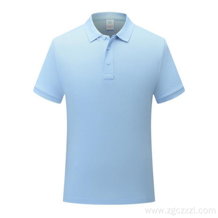 Pure cotton high-end business solid color polo shirt