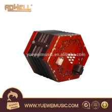 Concertina accordion keyboard musical instrument