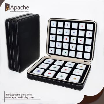 Leather Diamond Jewelry Portable Display Bag
