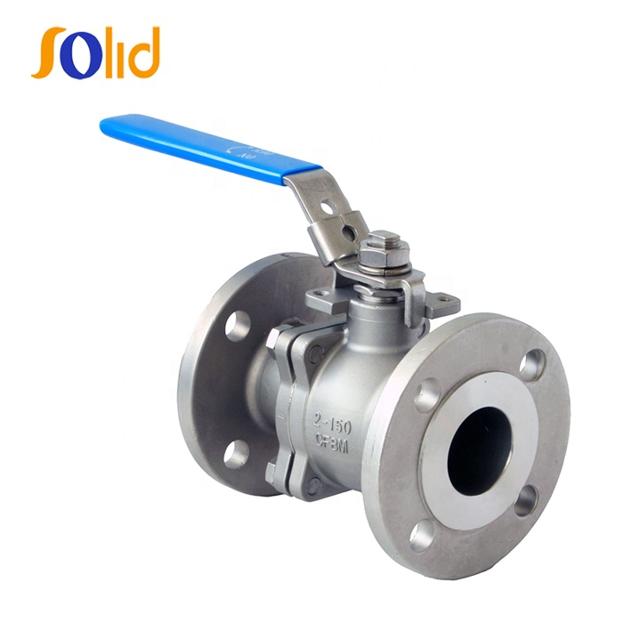 Class150 Material SS304 SS316 SS316L CF8 WCB Stainless Steel 2PC Flange End Ball Valve