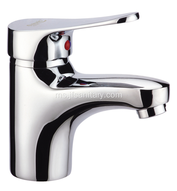 Lekapan Perkakasan Bilik Mandi Single-lubang Brass Basin Faucet