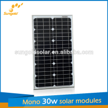 standard 30w mono solar panel for street light system