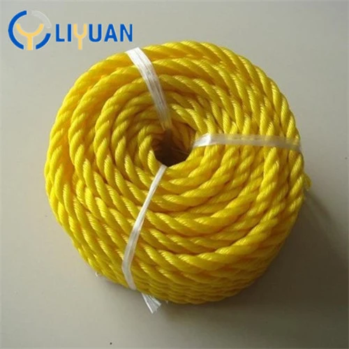 Yellow Blue White Green 3 Strand PP Rope for Packing