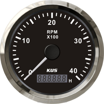 KUS 85mm Diesel Tachometer with Hour Meter and Backlight