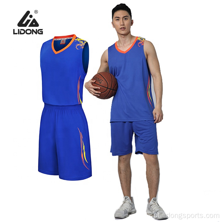 2021 Mais recente basquete uniforme basquete jersey design