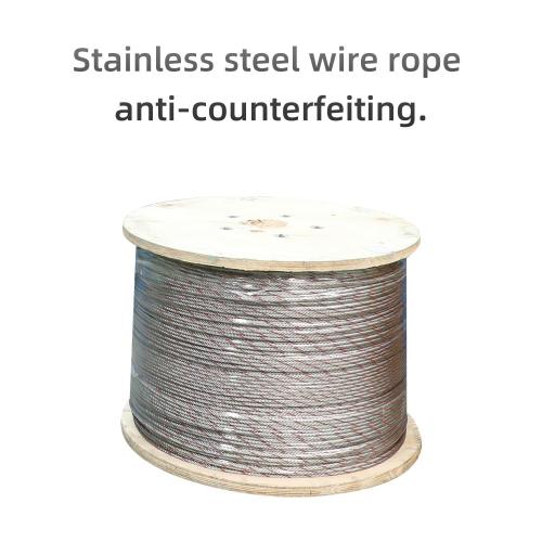 stainless steel wire rope 316 one core red