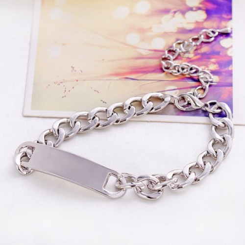 2015 tùy chỉnh Bracelet bạc kim loại không gỉ thép trang sức cho phụ nữ
