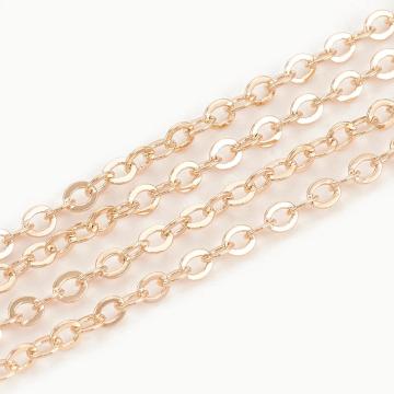 18K Gold Plated Brass Cable Chains | Pandahall