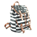 colorful printing canvas backpack bag