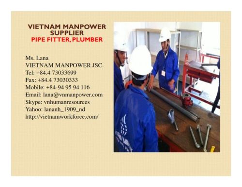 Pipe Fitter/ Duct Installer/ Duct maintainer/ Duct Repairer