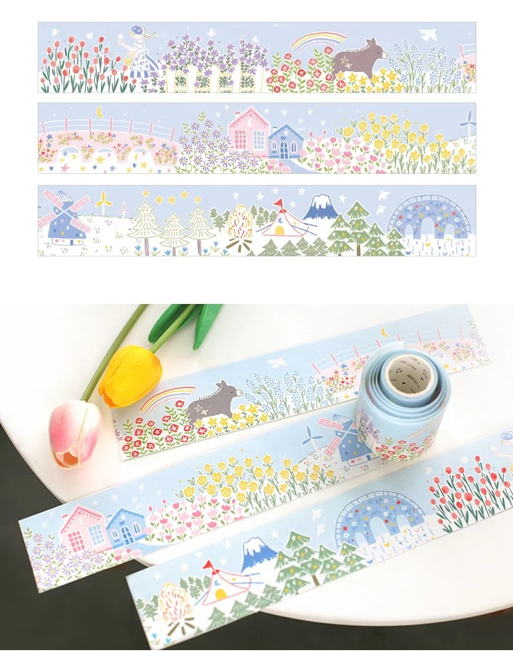 Release Paper with Special Oil Printing Masking Tape for Decoration