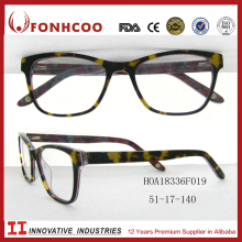 FONHCOO Factory Custom American Style Fashion Acetate Eyeglass Optical Frames For Unisex