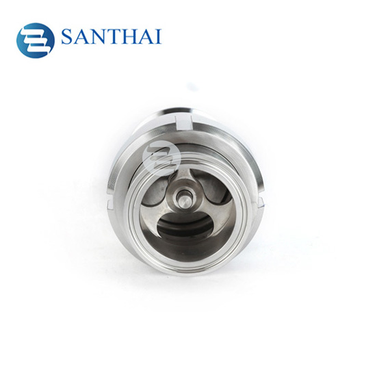 3A DIN SMS Union type Connection Stainless Steel Sanitary Check Valve with Clamp End