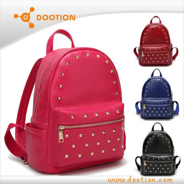 2016 wholesale backpack pu leather