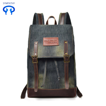 Personalized jean cloth shoulder bag female version joker