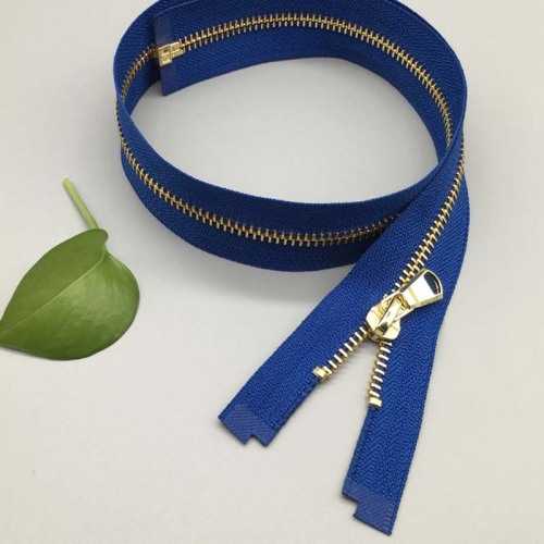 12 Inch separating brass zipper for home textile