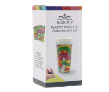 DIAMOND PLASTIC TUMBLER KIT with MUSHROOM Design