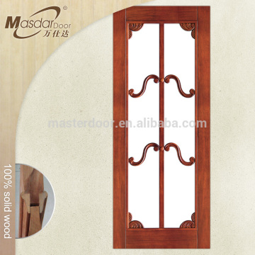 Commercial office wood doors with glass inserts