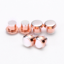Silver Alloy Relay Electrical Contact Rivets AgSnO2 AgCdO AgNi AgZnO Trimetal