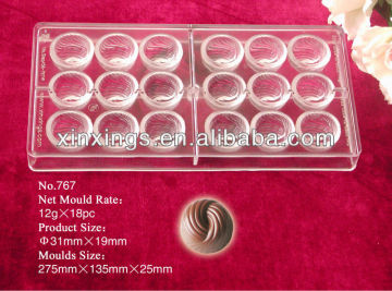 Plastic chocolate mould/chocolate mould