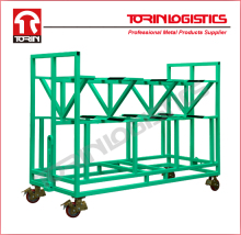 The right side of the launder after assembly rack