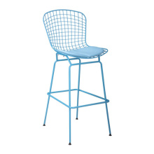 Powder Coated and PVC Cushion Bar Chair