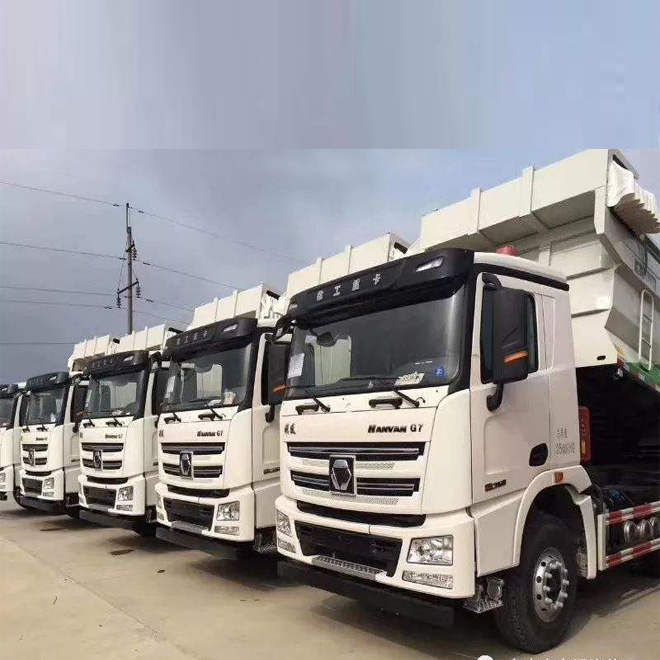 hot selling HANVAN G7 8X4 12wheeler sand transporting heavy dump tipper truck