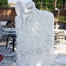 Custom Design carving cremation marble headstone tombstone