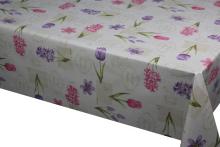 Pvc Printed fitted table covers Mustard Yellow