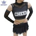 Uniformes de cheerleading noirs toutes étoiles