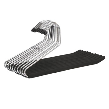 Open Ended Anti-Rust Metal Slack Pant Hangers with Non-Slip Foam