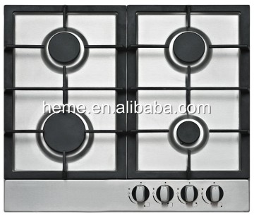 High quality stainless steel gas cooking stove with cast iron pan support PG6040S-CCI