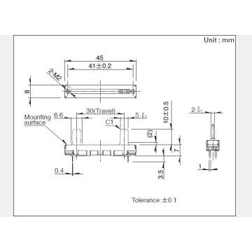 Rs301 serie Schuifpotentiometer