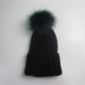 Big Elastic Rib Strick Acryl Cuff Beanie