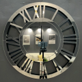 Horloge murale miroir de style contemporain