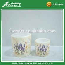 Good size garden decorative white ceramic indoor pot